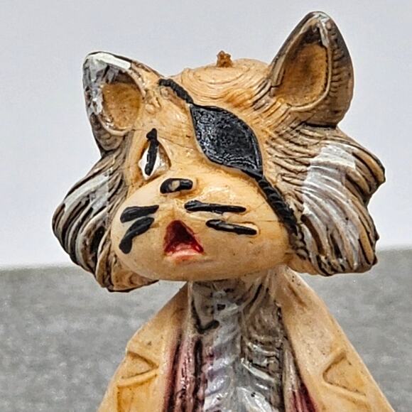 Vintage Hand-painted Fontanini Depose Italy Pirate Cat Figurine Collectible - Picture 4 of 10